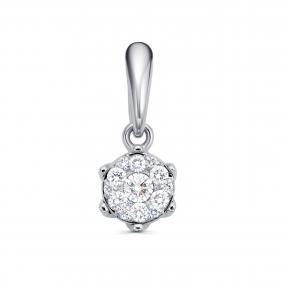 Подвеска из белого золота KABAROVSKY K13-12203-1000 с бриллиантом K13-12203-1000 фото