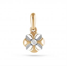 Подвеска из лимонного золота KABAROVSKY K13-2883-1000 с бриллиантом K13-2883-1000 фото