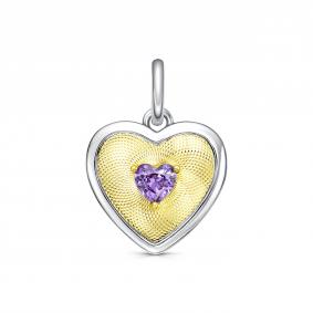 Серебряная подвеска KABAROVSKY K13-7008-40287 с фианитом K13-7008-40287 фото