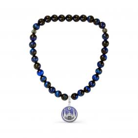 Серебряный браслет KABAROVSKY K14-660-21807 с фианитом, эмалью, лабрадоритом и тигровым глазом K14-660-21807 фото