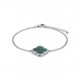 Серебряный браслет KABAROVSKY K14-7013-4600 с малахитом K14-7013-4600 фото