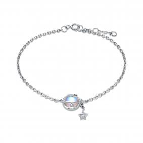 Серебряный браслет KABAROVSKY с ювелирным стеклом и фианитом K14-7016-15500 K14-7016-15500 фото