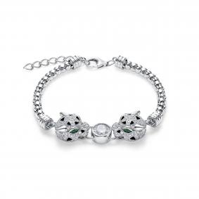 Серебряный браслет KABAROVSKY K14-9026-0102 с фианитом и эмалью K14-9026-0102 фото