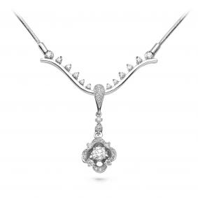 Колье из белого золота KABAROVSKY K16-1606-1000 с бриллиантом K16-1606-1000 фото