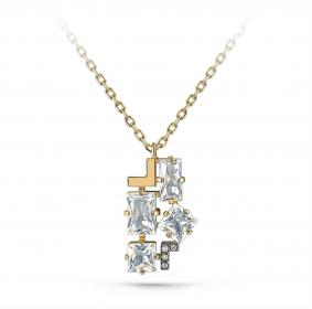 Колье из лимонного золота KABAROVSKY K16-21112-5500 с бриллиантом и горным хрусталём K16-21112-5500 фото
