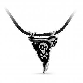 Текстильный шнурок-колье с декоративным элементом из серебра KABAROVSKY K16-542-94089 K16-542-94089 фото