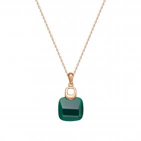 Колье из золочёного серебра KABAROVSKY K16-7037-4287 с агатом K16-7037-4287 фото