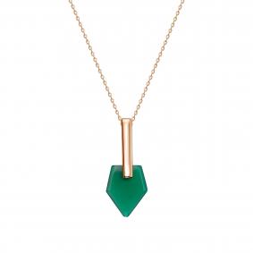 Колье из золочёного серебра KABAROVSKY K16-7041-4287 с агатом K16-7041-4287 фото