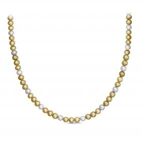 K16-897-23500 Колье из серебра с жемчугом имитационным европом и жемчугом имитационным европейским Серебро 925° K16-897-23500 фото