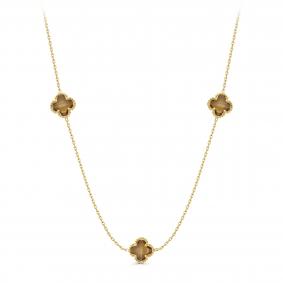 K16-9005-63387 Колье из серебра с султанитом синтом. Серебро 925° K16-9005-63387 фото