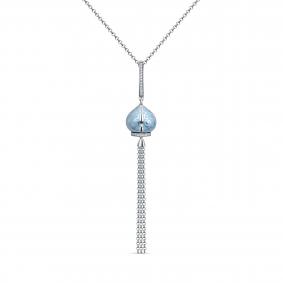Серебряное колье KABAROVSKY K16-967-7905 с фианитом и эмалью K16-967-7905 фото