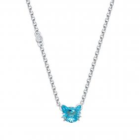 Серебряное колье KABAROVSKY K16-977-12700 с фианитом и бриллиантом K16-977-12700 фото