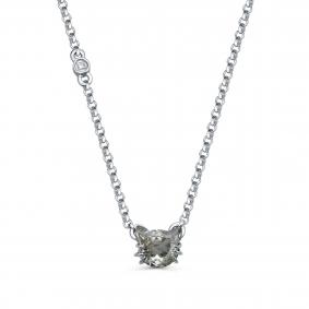 Серебряное колье KABAROVSKY с бриллианитом и фианитом европейским K16-977-15300 K16-977-15300 фото