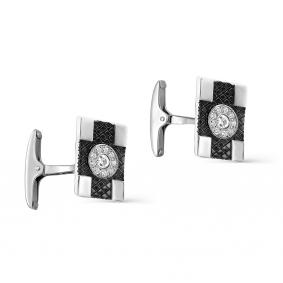 Серебряные запонки KABAROVSKY K17-135-7989 с фианитом K17-135-7989 фото