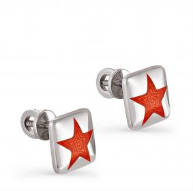 Серебряные серьги KABAROVSKY K2-004-0018 с эмалью K2-004-0018 фото