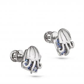 Серебряные серьги KABAROVSKY K2-010-31100 с фианитом K2-010-31100 фото