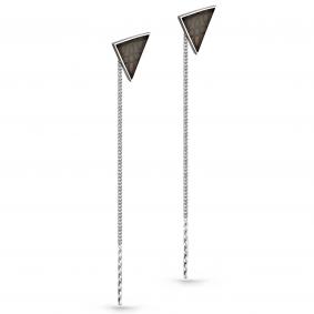 Серебряные серьги KABAROVSKY K2-040-0019 с эмалью K2-040-0019 фото