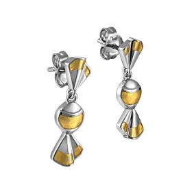 Серебряные серьги KABAROVSKY K2-050-0012 с эмалью K2-050-0012 фото