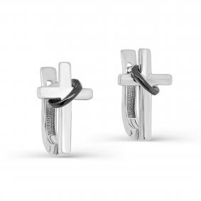 Серебряные серьги-кресты KABAROVSKY K2-068-0089 K2-068-0089 фото