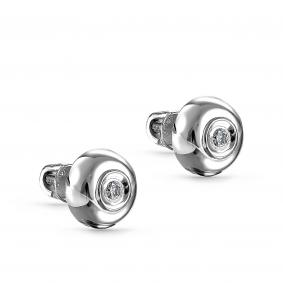Серьги из белого золота KABAROVSKY K2-1029-1000 с бриллиантом K2-1029-1000 фото