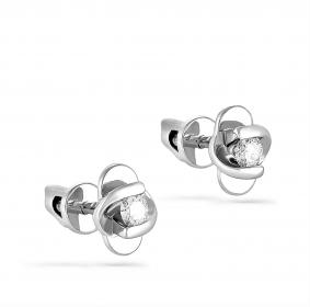Серьги из белого золота KABAROVSKY K2-1053-1000 с бриллиантом K2-1053-1000 фото