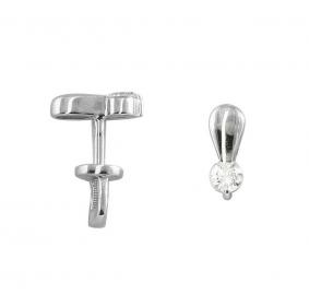 Серьги из белого золота KABAROVSKY K2-1054-1000 с бриллиантом K2-1054-1000 фото