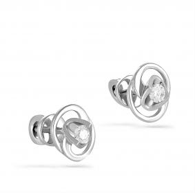 Золотые серьги KABAROVSKY K2-1055-1000 с бриллиантом K2-1055-1000 фото