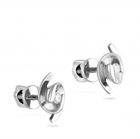 Серьги из белого золота KABAROVSKY K2-1057-1000 с бриллиантом K2-1057-1000 фото
