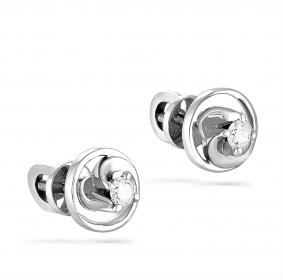 Золотые серьги KABAROVSKY K2-1059-1000 с бриллиантом K2-1059-1000 фото
