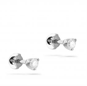 Серьги из белого золота KABAROVSKY K2-1060-1000 с бриллиантом K2-1060-1000 фото