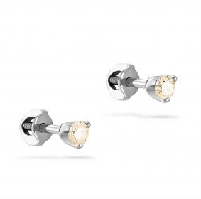 Серьги из белого золота KABAROVSKY K2-1060-9200 с бриллиантом K2-1060-9200 фото
