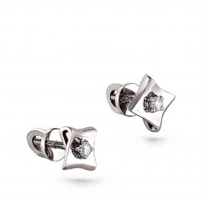 Серьги из белого золота KABAROVSKY K2-1073-1000 с бриллиантом K2-1073-1000 фото