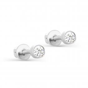 Серьги из белого золота KABAROVSKY K2-1081-1000 с бриллиантом K2-1081-1000 фото