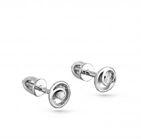 Серьги из белого золота KABAROVSKY K2-1095-1000 с бриллиантом K2-1095-1000 фото