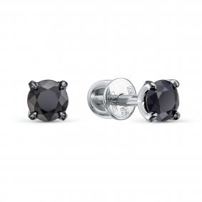 Серьги из белого золота KABAROVSKY K2-1114-1100 с сапфиром K2-1114-1100 фото