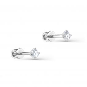 Серьги из белого золота KABAROVSKY K2-1118-1000 с бриллиантом K2-1118-1000 фото