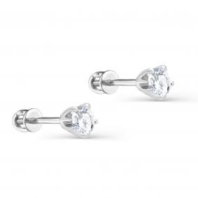 Серьги из белого золота KABAROVSKY K2-1119-1000 с бриллиантом K2-1119-1000 фото