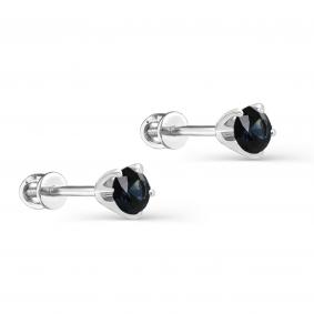 Серьги из белого золота KABAROVSKY K2-1119-1100 с сапфиром K2-1119-1100 фото