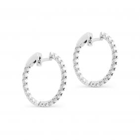 Серьги из белого золота KABAROVSKY K2-1146-1000 с бриллиантом K2-1146-1000 фото