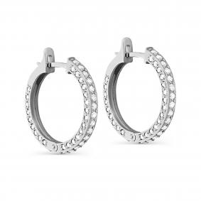 Серьги из белого золота KABAROVSKY K2-1167-1000 с бриллиантом K2-1167-1000 фото
