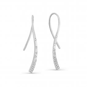 Серьги из белого золота KABAROVSKY K2-1171-1000 с бриллиантом K2-1171-1000 фото