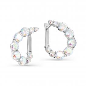 Серебряные серьги KABAROVSKY K2-151-40000 с фианитом K2-151-40000 фото