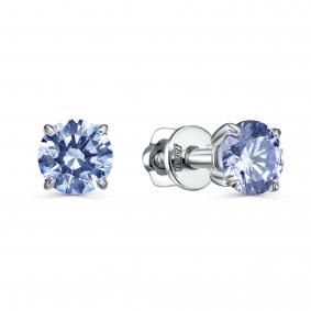 Серебряные серьги KABAROVSKY K2-171-30100 с Swarovski K2-171-30100 фото