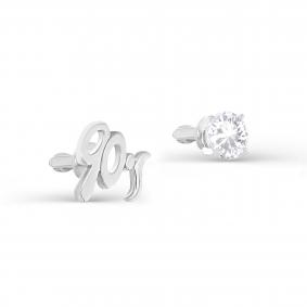 Серебряные серьги KABAROVSKY K2-196-7900 с фианитом K2-196-7900 фото
