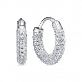 Серебряные серьги KABAROVSKY K2-7002-7900 с фианитом K2-7002-7900 фото