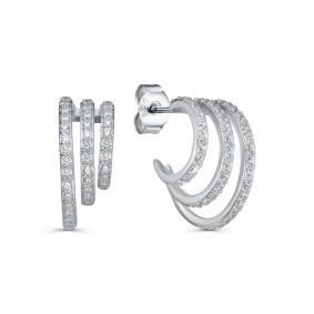 Серебряные серьги KABAROVSKY K2-7030-7900 с фианитом K2-7030-7900 фото