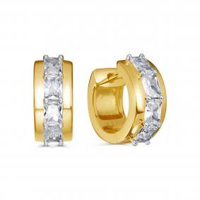 Серьги из лимонного серебра KABAROVSKY K2-7035-7987 с фианитом K2-7035-7987 фото