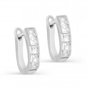 Серебряные серьги KABAROVSKY K2-9028-7900 с фианитом K2-9028-7900 фото