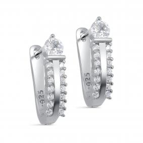 Серебряные серьги KABAROVSKY K2-9035-7900 с фианитом K2-9035-7900 фото