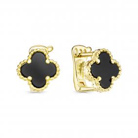 Серебряные серьги KABAROVSKY K2-9067-6787 с ониксом K2-9067-6787 фото